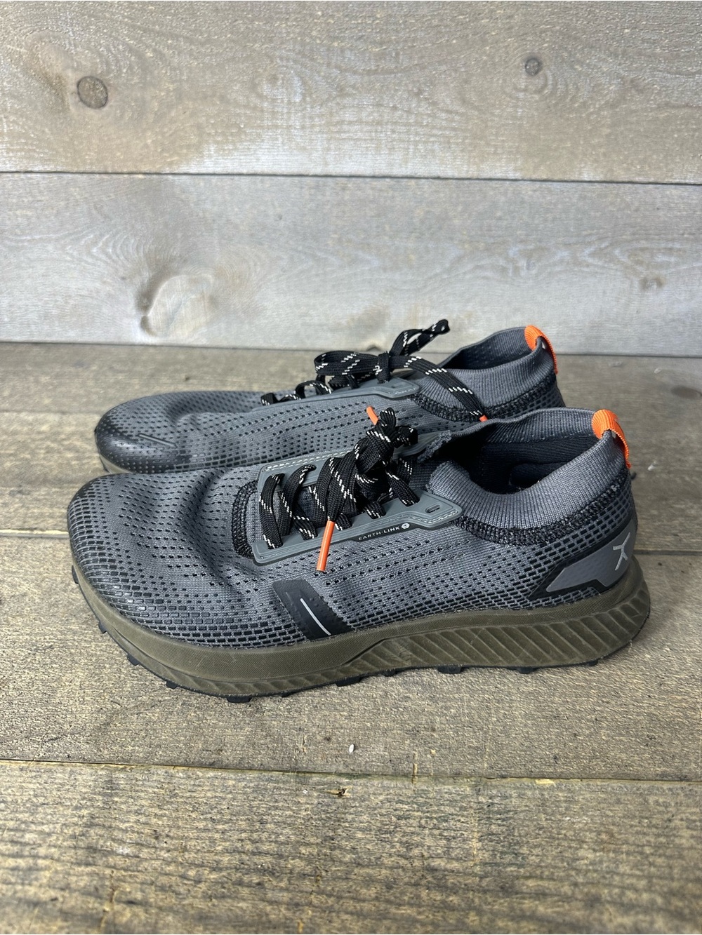 Flux Footwear Adapt Trail Runner Shoes Mens 6.5 Womens 8 Gray Olive Flare TRL
